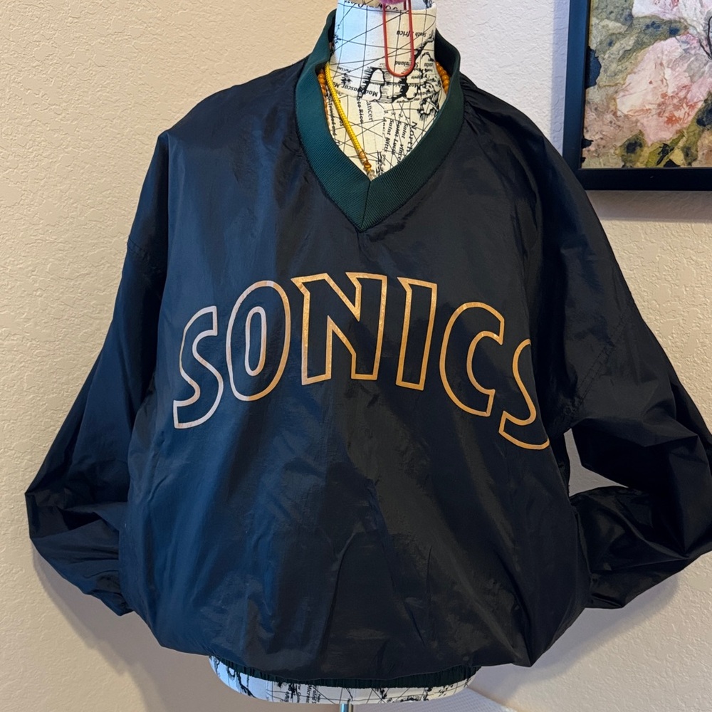 Green Sonics REVERSIBLE Pullover Jacket - image 5